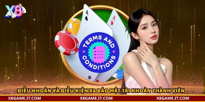 Điều khoản và điều kiện X8 bảo mật tài khoản thành viên