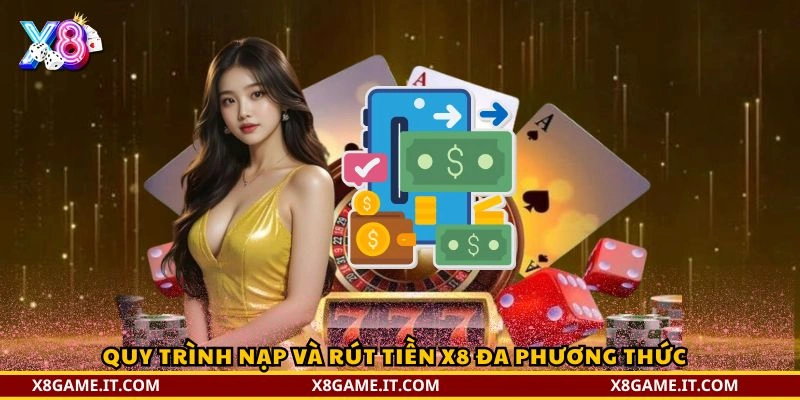 Nạp và rút tiền X8 – Hướng dẫn chi tiết, an toàn và tối ưu 2 Quy trình nạp và rút tiền X8 đa phương thức